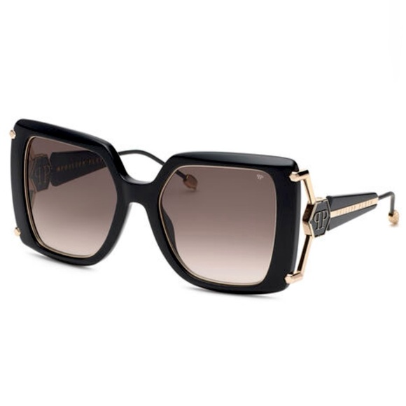 New! PHILIPP PLEIN Sunglasses SPP121S 0700 , Authentic - Picture 1 of 9